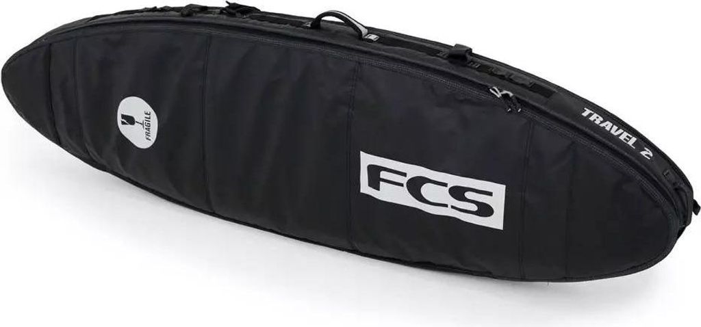 FCS Surf Boardbag Travel 2 All Purpose 6'3" black/grey