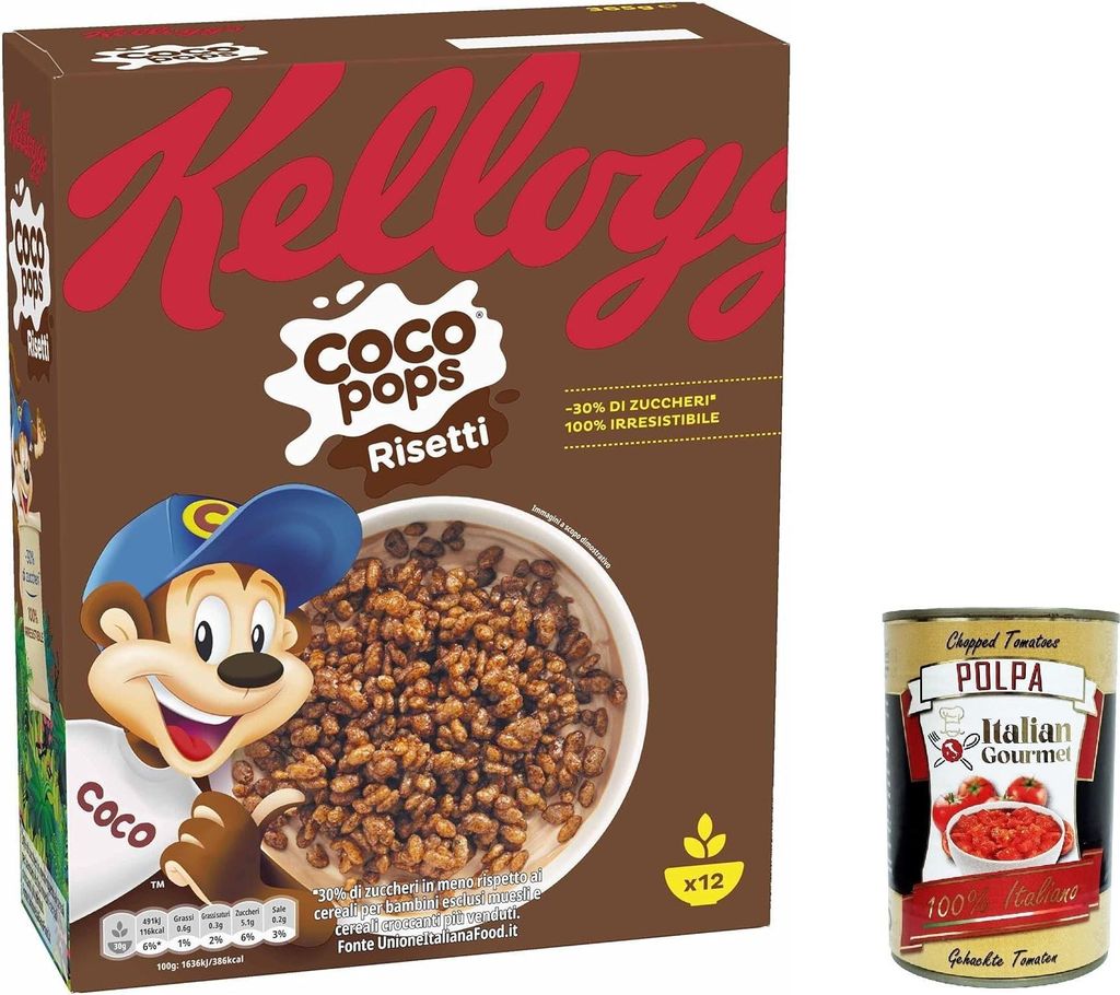 12x Coco Pops Chicchi di Riso Soffiato al Cacao, Kakao Produktbild 