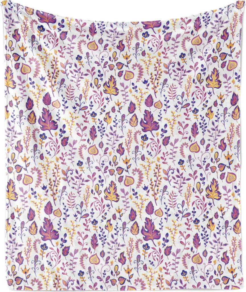 Coperta Design ABAKUHAUS 175x230 cm - Arte Botanica Bosco Doodle
