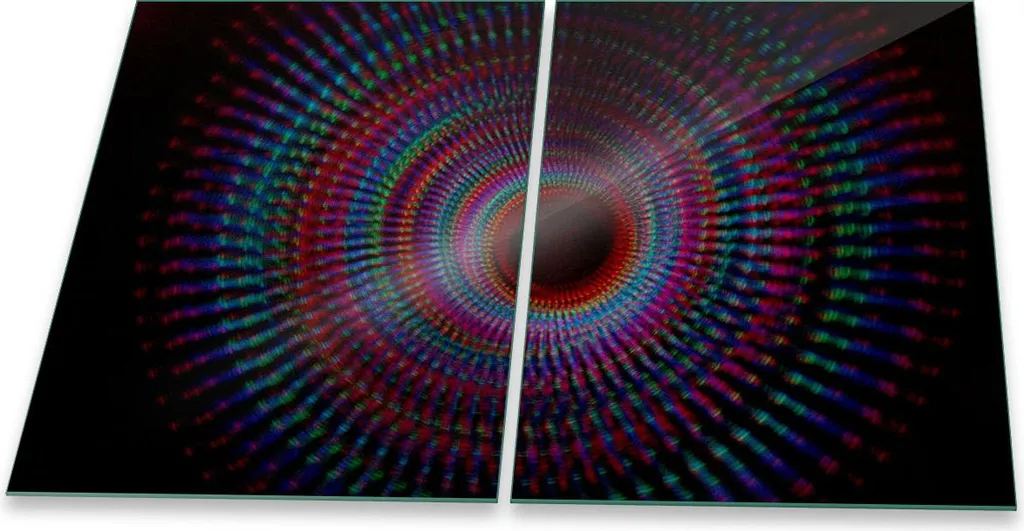 Copripiastre Vetro Temperato 2 Pezzi 40x52 cm - Design Astratto
