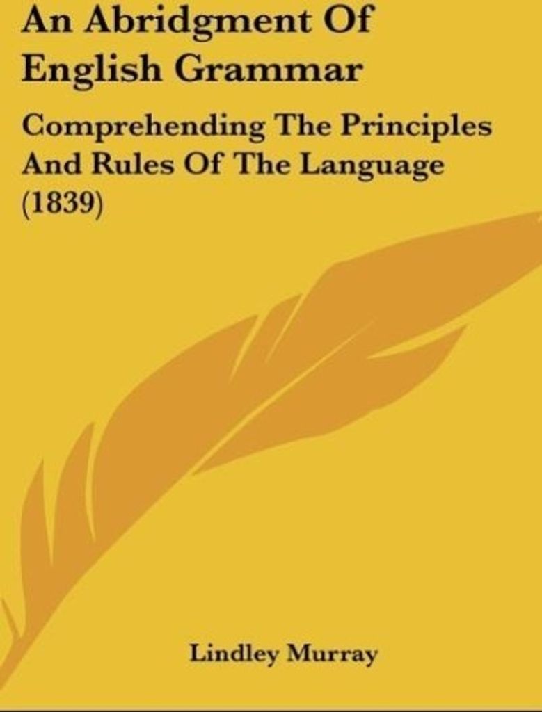 An Abridgment Of English Grammar