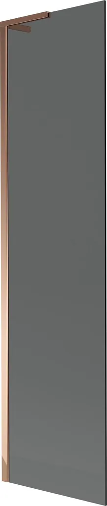 Paratia Vasca Mexen Next L Oro Rosa | Vetro Grafite 50x150cm