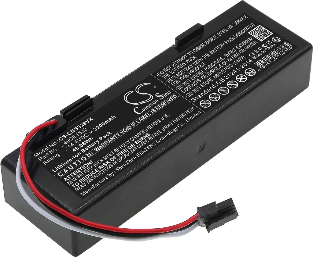 Batteria 14.4V 3200mAh TECHTEK per Cecotec Conga Serie 3000 e ETA