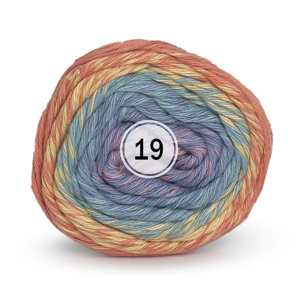 Ricorumi Spin Spin dk cotone (50g/115m) 19 earlhy rainbow Immagine del prodotto 