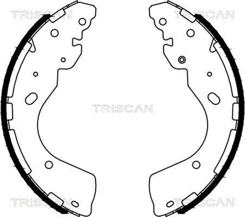 TRISCAN Bremsbackensatz 8100 14012 für FORD RANGER (TKE) 57mm