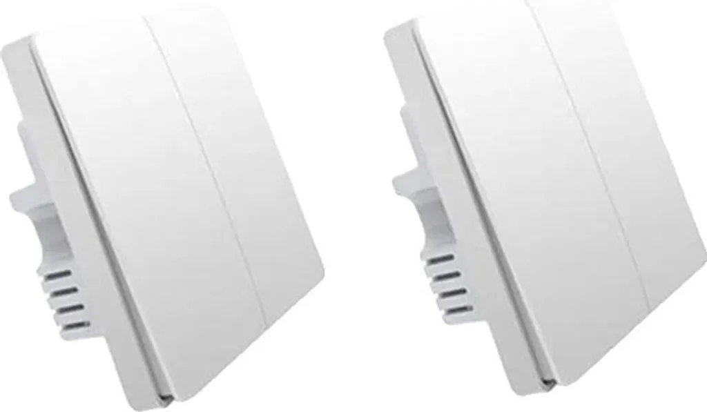 Interrupteur Connecté ZigBee 2 Voies avec Neutre pour Éclairage LED