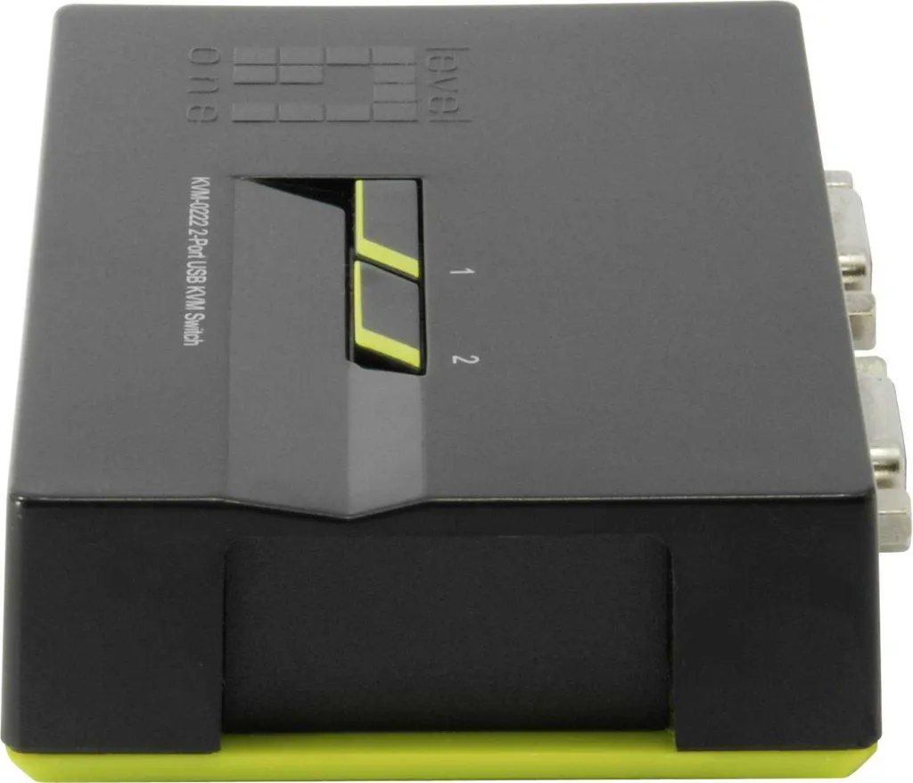 Switch KVM 2 PC pour Télétravail LevelOne ViewCon KVM-0222 USB et VGA - 4