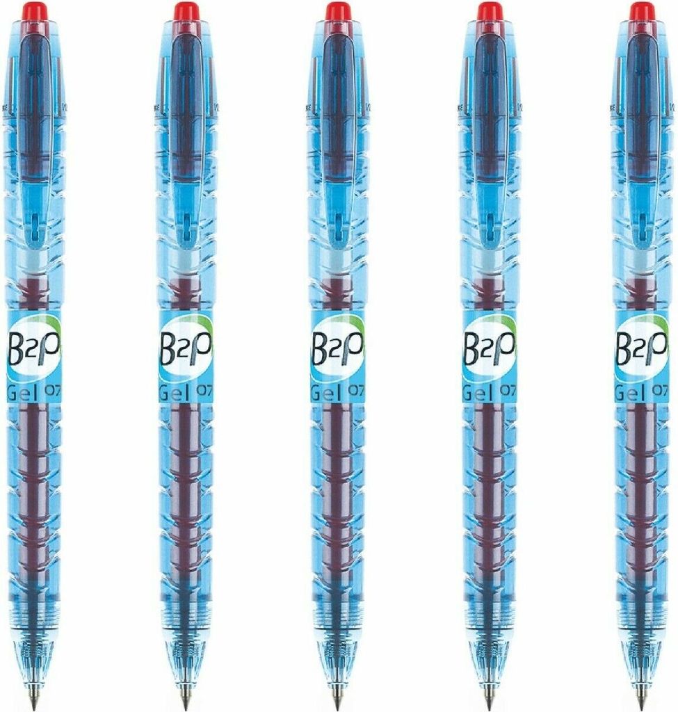 Pilot Bottle to pen 0.7 Gelschreiber - 5er-Set rot Produktbild 