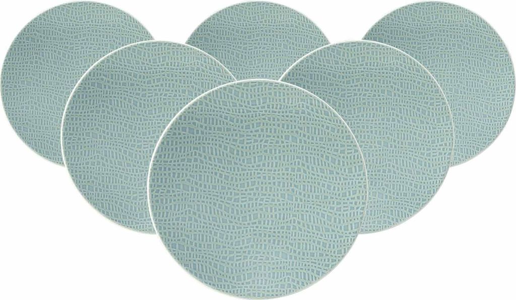 Seltmann Weiden Life Fashion Brotteller ø 16,5 cm 6er Set - Green Chic