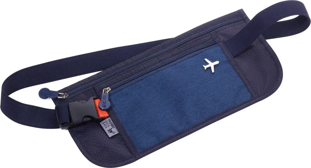 TROIKA Gürteltasche SICHERHEITSGURT blau