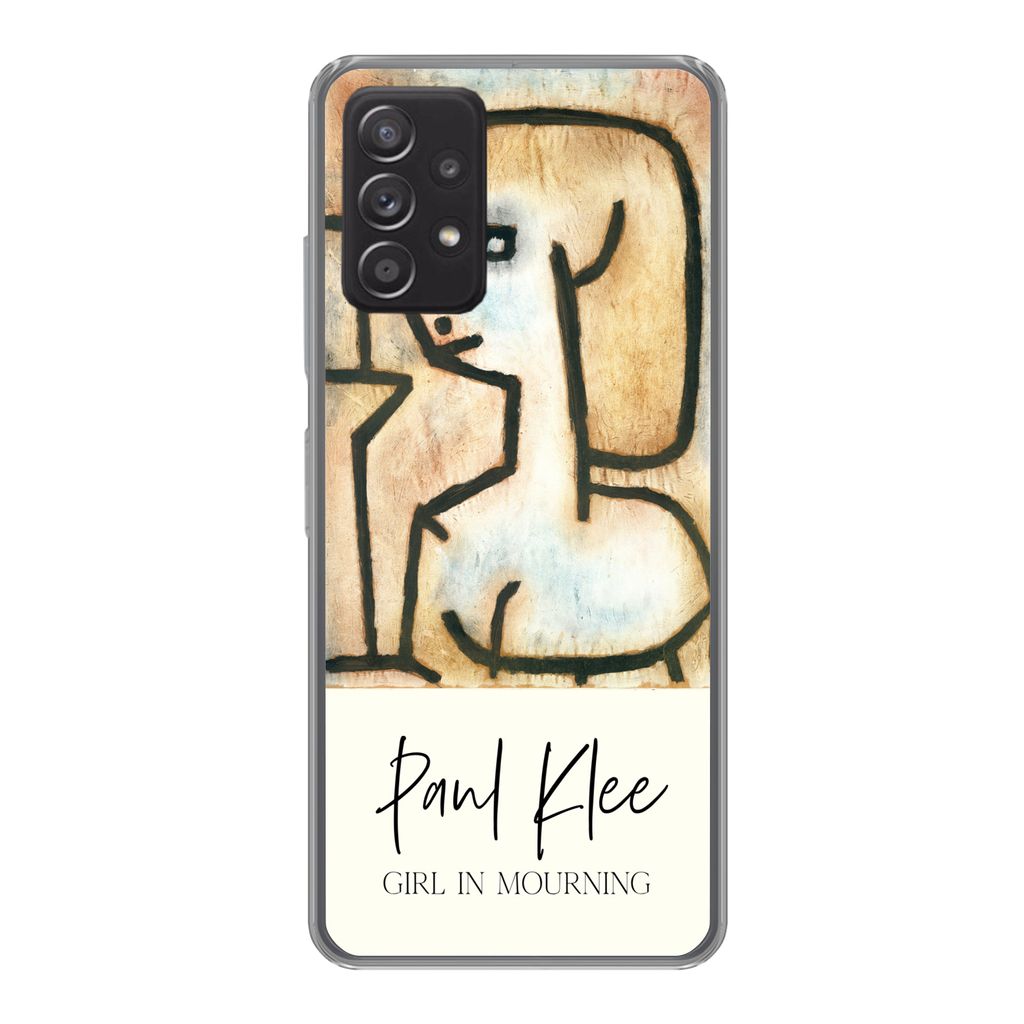 MuchoWow Handyhülle Schutzhülle Hülle für Samsung galaxy a73 Kunst - Paul Klee - Trauerndes Mädchen Silikon Softcase Handy Hülle - Handyhülle