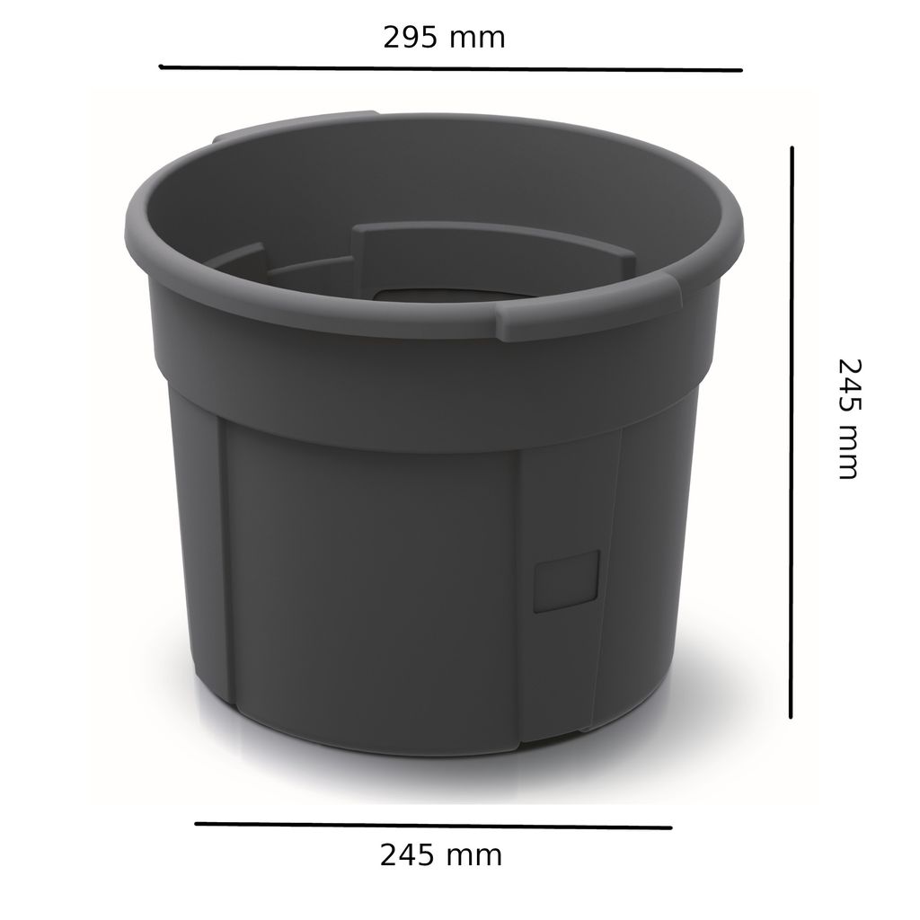 12 l pflanztopf Plastikfreier Pflanztopf Plenta 12 cm – 24er Set main image 0