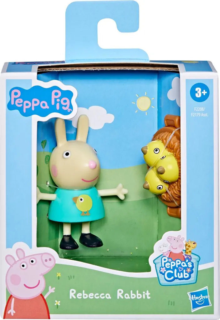Petite figurine Rebecca Rabbit Peppa Pig Hasbro avec bras et jambes mobiles