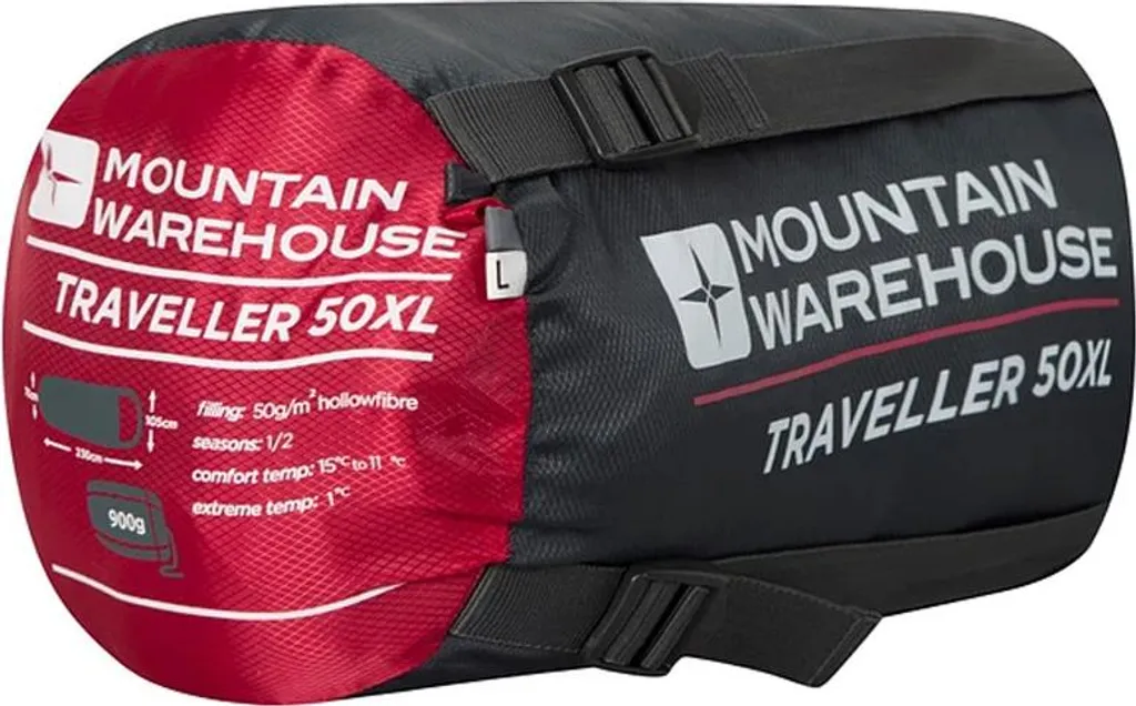 Sac de Couchage Traveller MW4472 Mountain Warehouse XL Rouge Outdoor