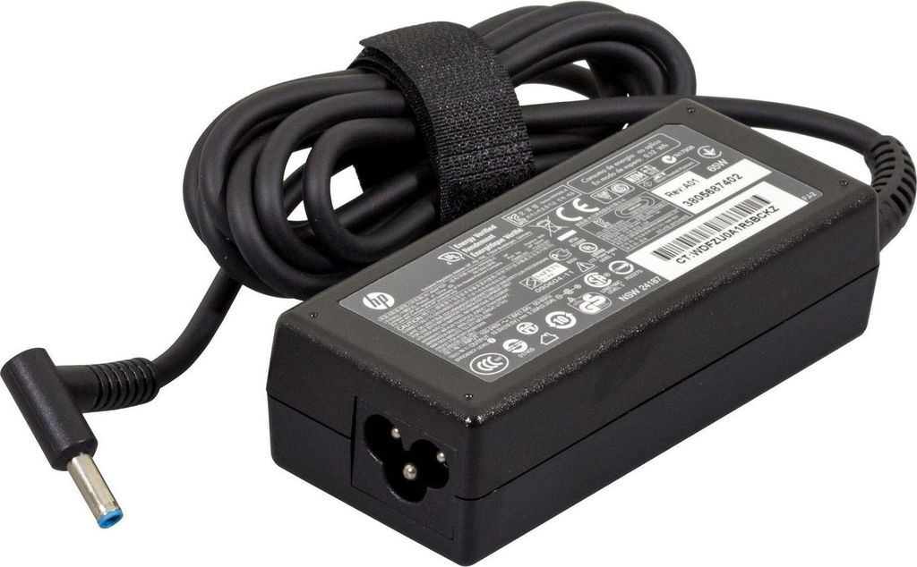 HP AC 65W - 50/60 - Innenraum - AC-an-DC - Notebook - S-3P Produktbild 
