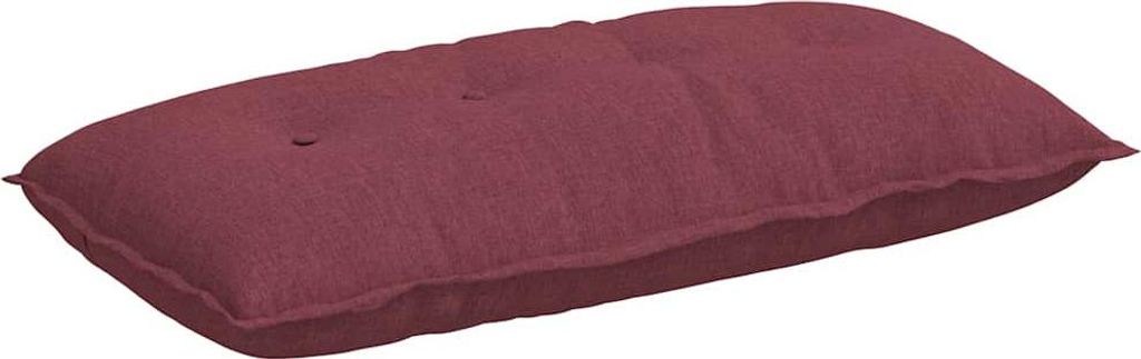 Rücken Kissen Weinrot 100 x 19 x 50 cm Stoff