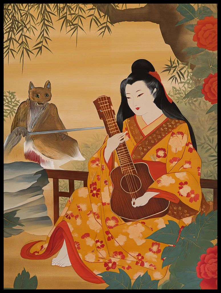 Plakat 60x80cm Musik und Dichter