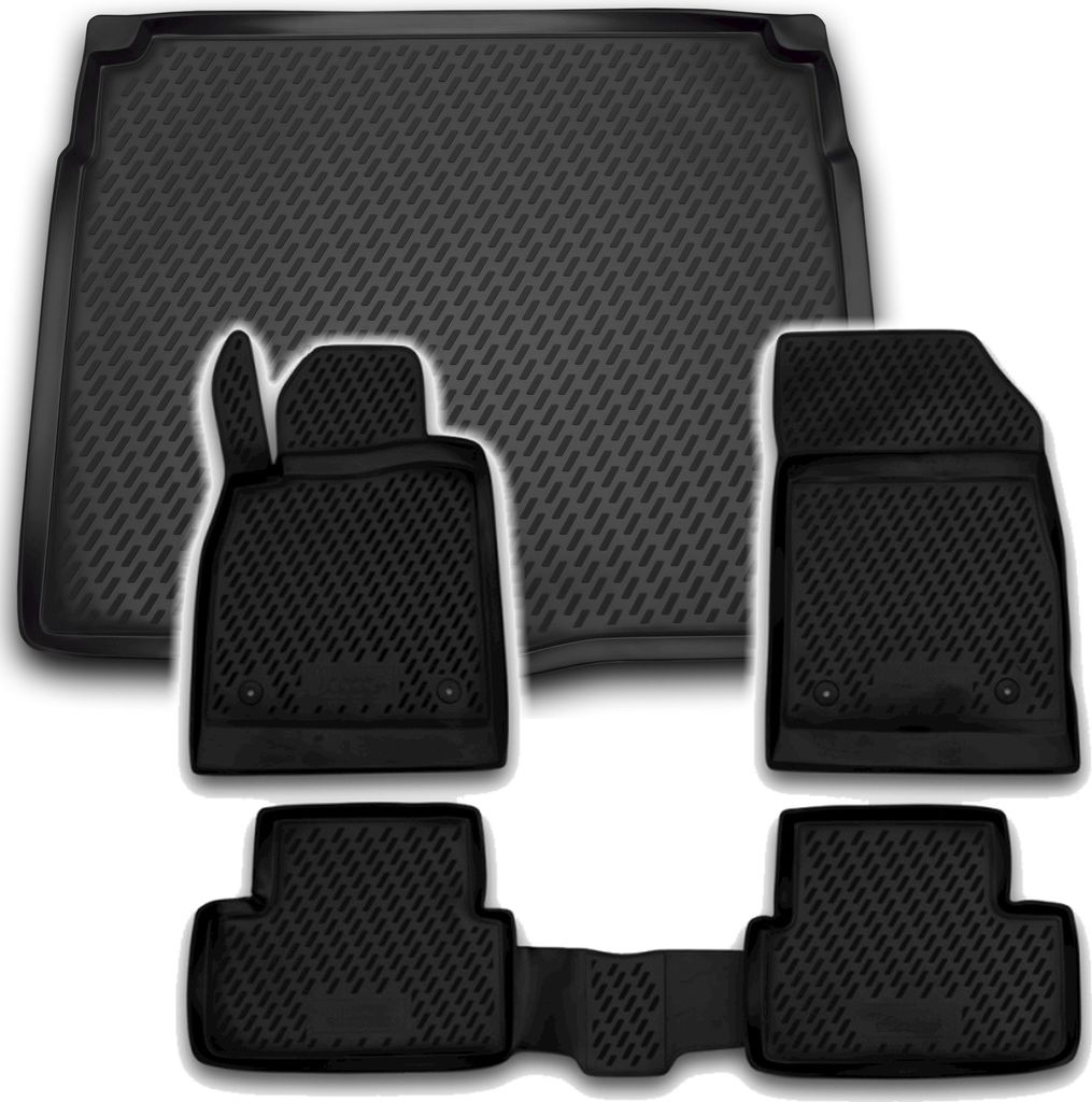 Gummi Kofferraumwanne + Fußmatten Set für Opel Astra J, Bj. Produktbild 