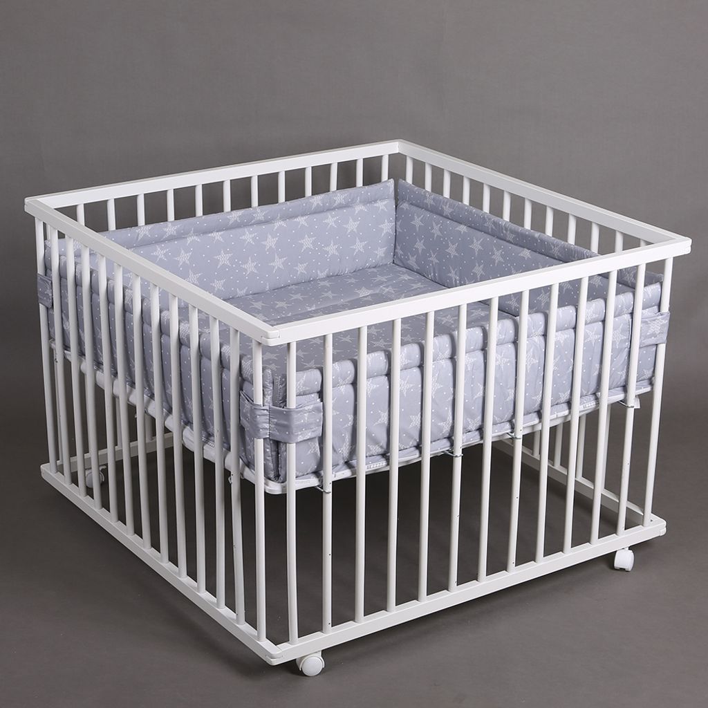 Laufgitter Laufstall 100x100cm Baby Krabbelgitter inkl. Produktbild 