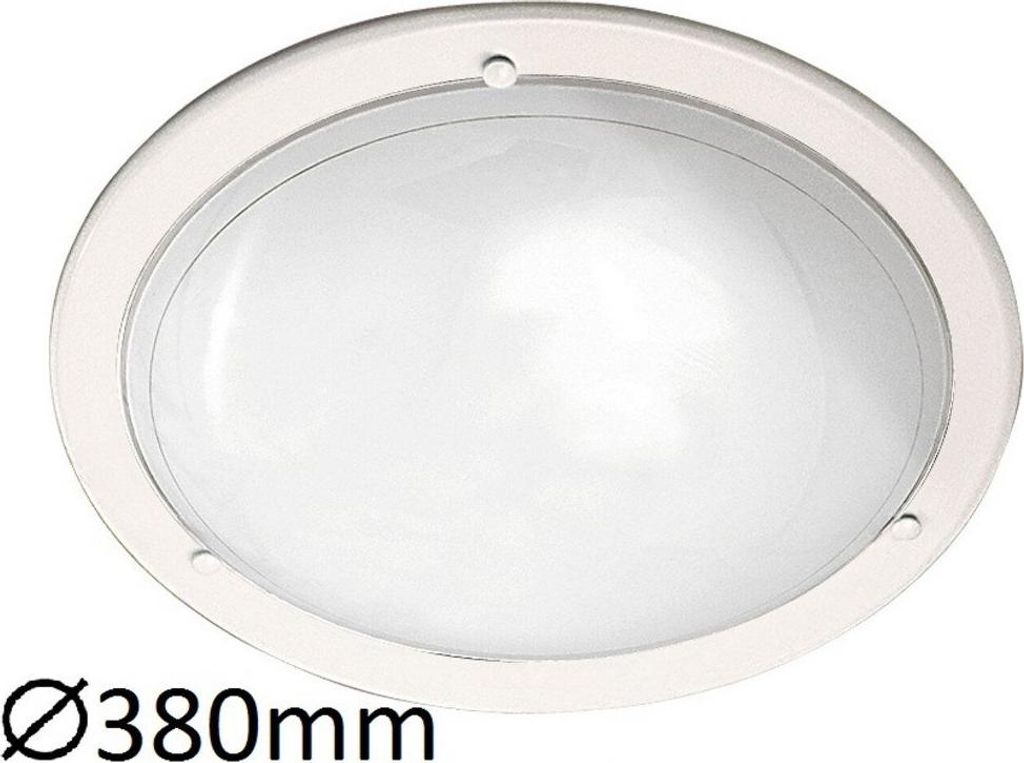 Plafond verre 38 cm E27 2x60W blanc rond Ufo 5131 Rabalux Image du produit 