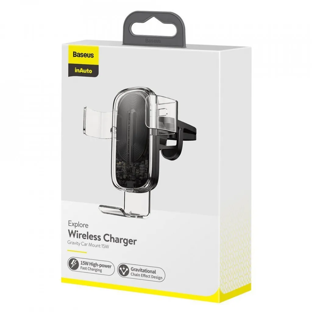 Support Téléphone Voiture Induction 15W Baseus Explore Look Design