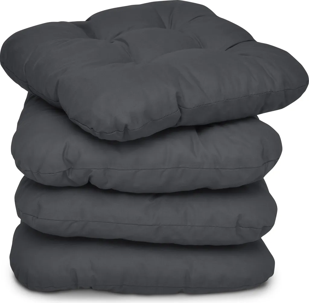Set 4 Cuscini da Sedia Beautissu Lisa 40x40 cm - Imbottitura Spessa 8cm