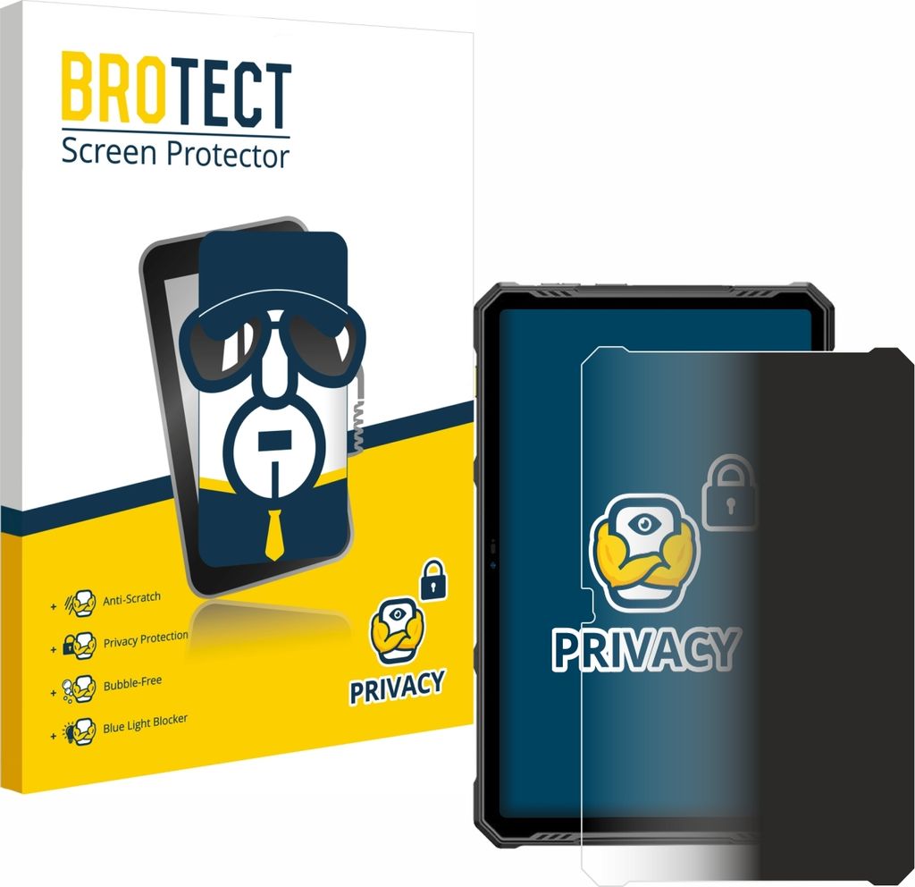 BROTECT Sichtschutzfolie für Ulefone Armor Pad 3 Pro / 4 Ultra Anti-Spy Privacy Sichtschutz Blickschutz Folie Blaulicht-Schutz