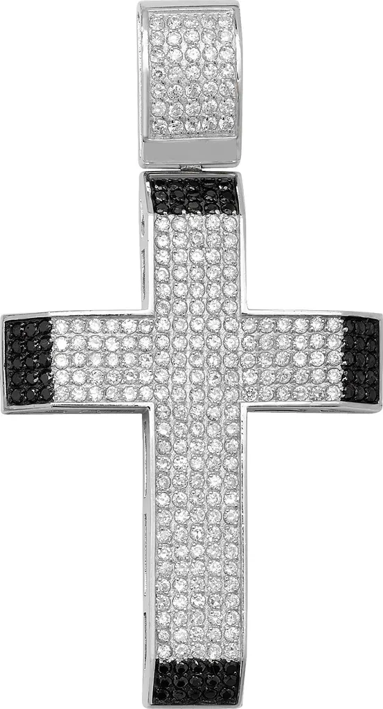 Pendentif Croix Argent 925 et Zirconium TRS23786 pour Femme