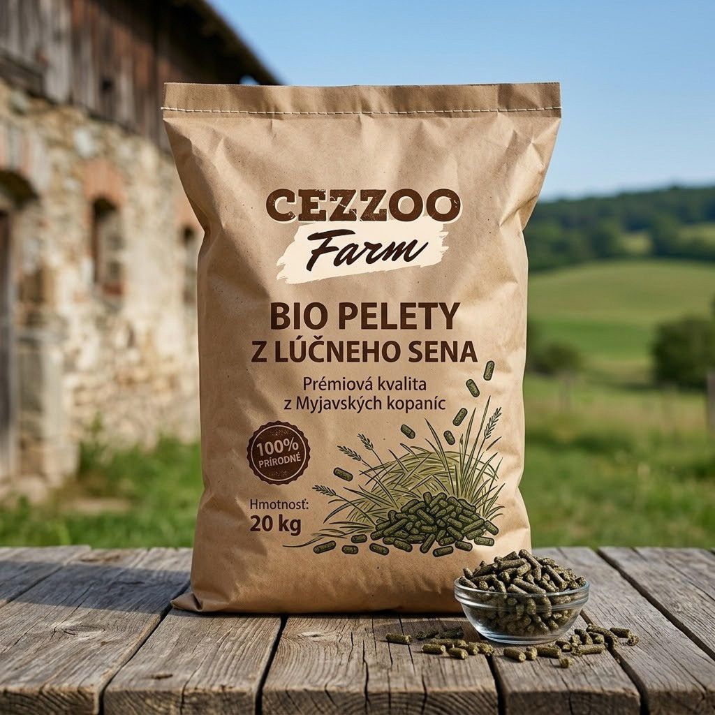 CEZZOO FARM Pellet biologici di fieno di prato 20 kg Immagine del prodotto 