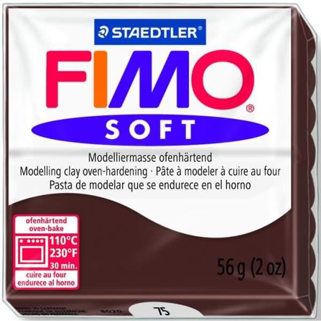 FIMO, Modelliermasse, Knete schoko soft normal Produktbild 