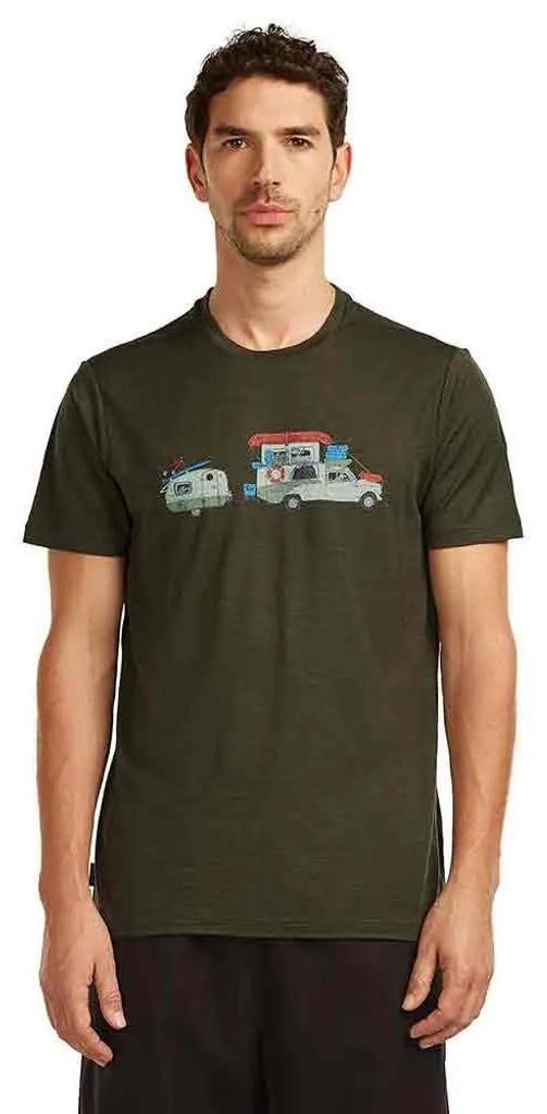 Icebreaker Merino 150 Tech Lite Transportage Kurzarm-t-shirt Grün XL Mann Grün XL
