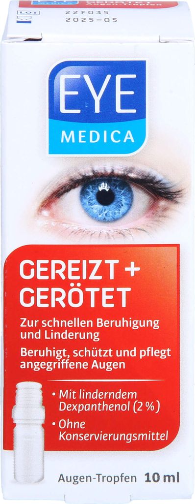 EyeMedica Augentropfen Gereizt und Gerötet 10ml Produktbild 