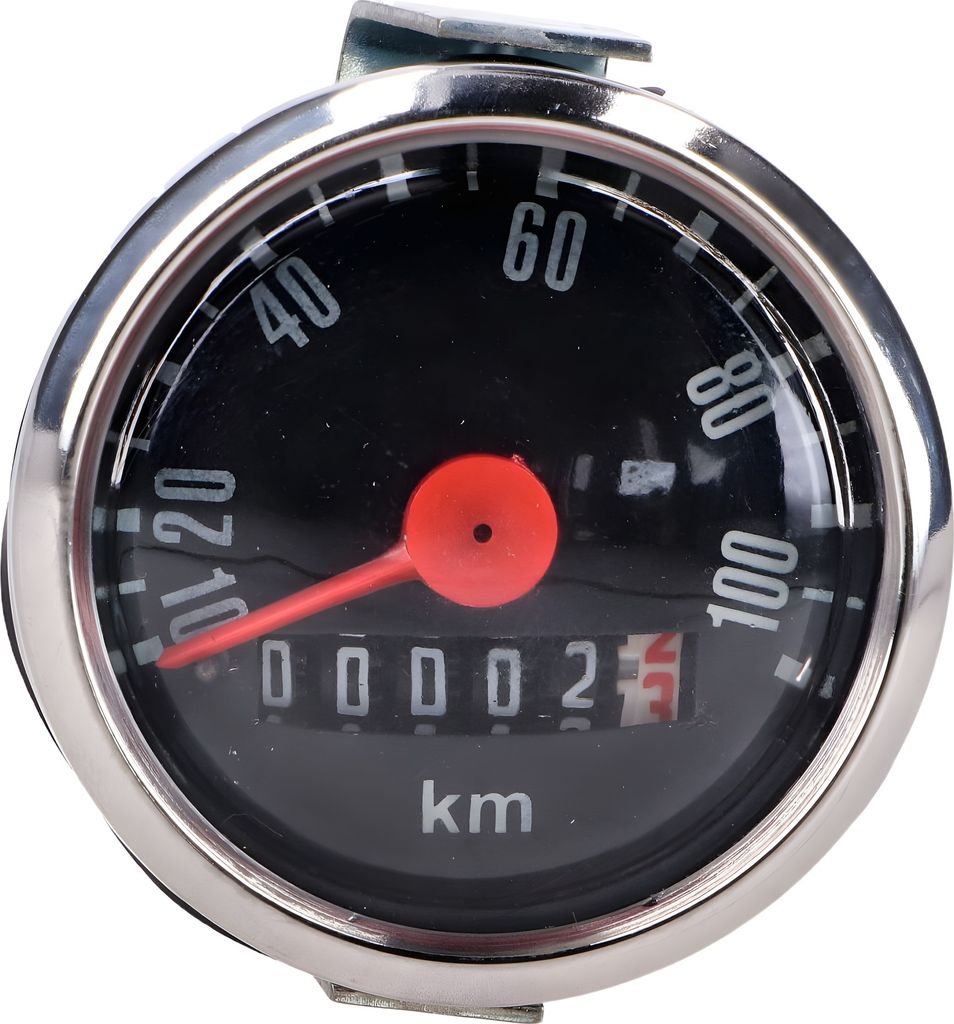 Tachometer 101_Octane 48mm schwarz für Hercules, Kreidler, Puch, Zündapp, Miele, DK