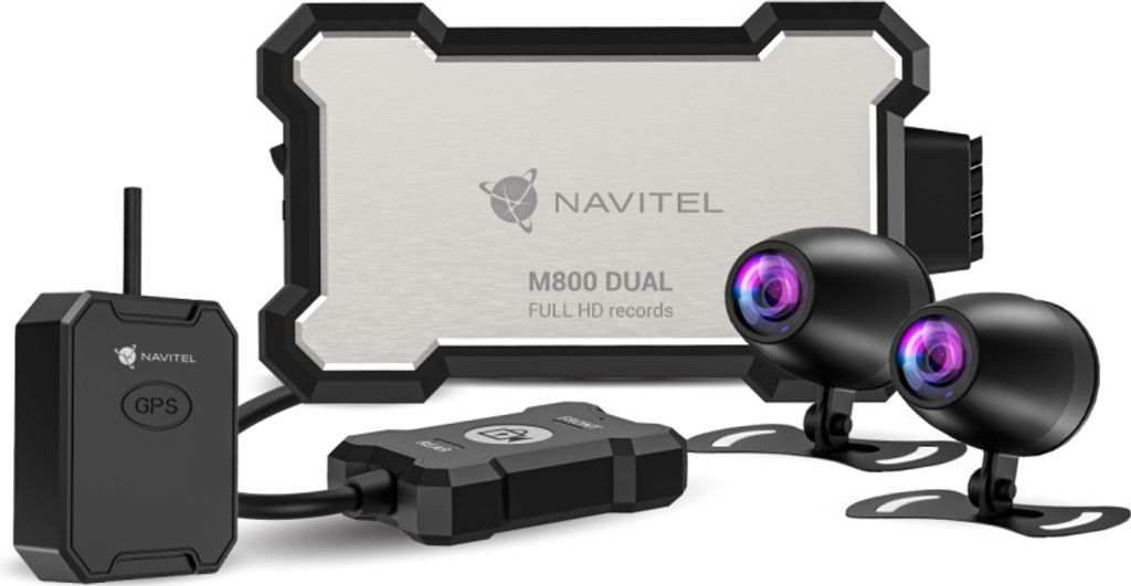 Navitel M800 DUAL, Full HD, 1920 x 1080 px, Czarny, Metal, Zdjęcie produktu 
