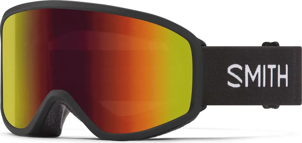 Smith Reason OTG Lunettes de Ski Noir avec Verre Red Sol-X Mirror CAT3