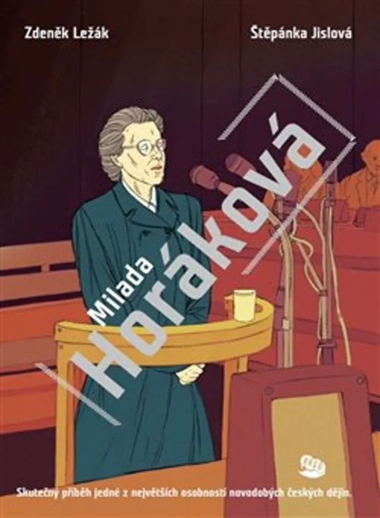 Livre biographique Milada Horáková, reliure cuir pour bibliothèque historique