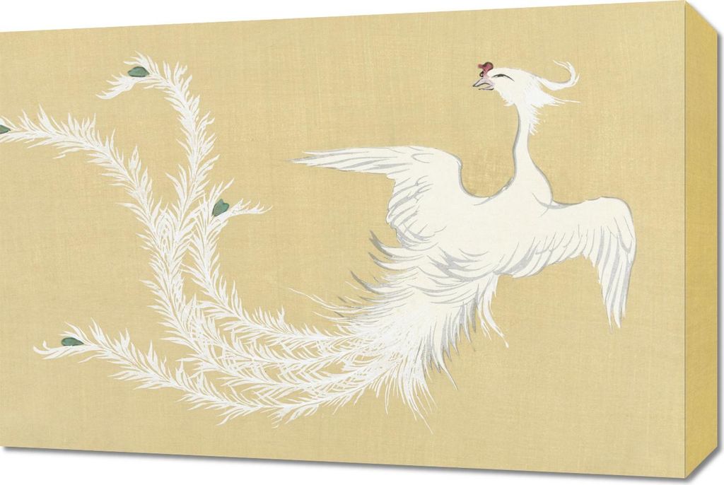 Bild 60x40cm Vogel, Sekka Japanisch Vintage für das Wohnzimmer