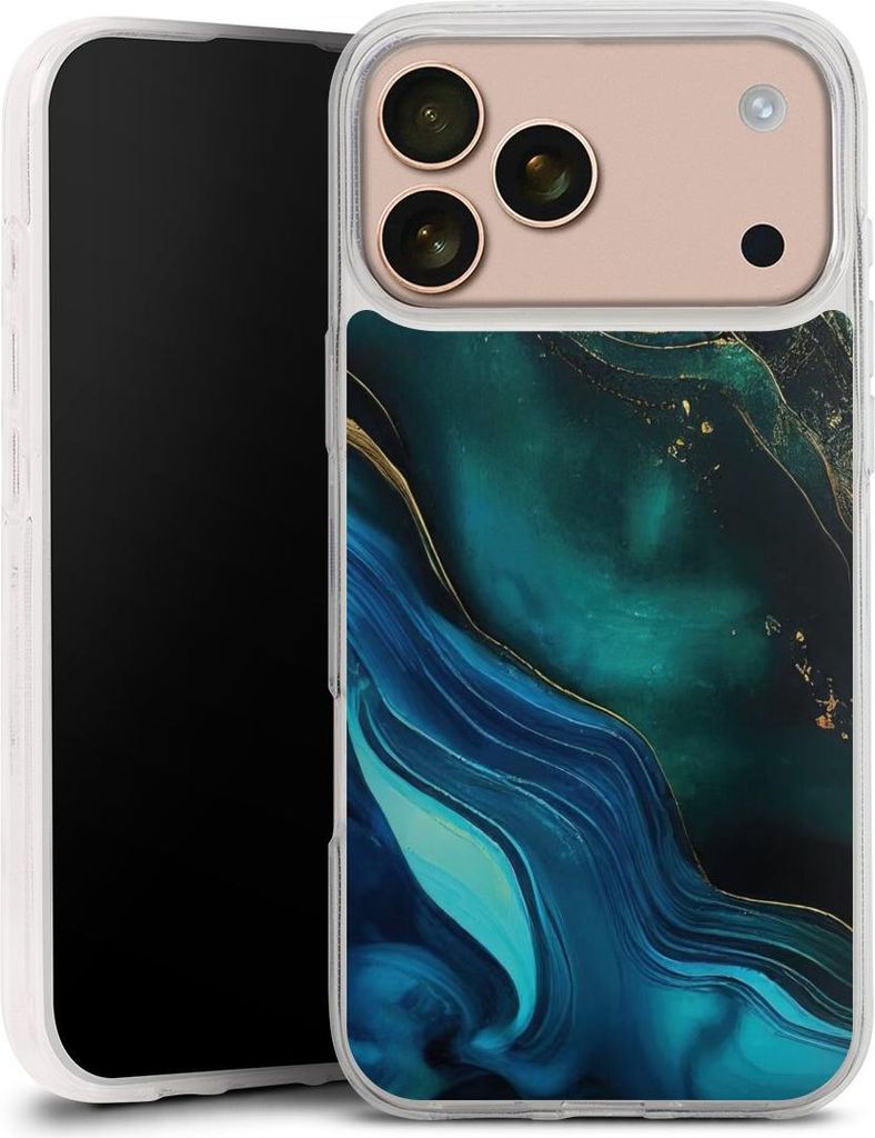 DeinDesign Handyhülle für Apple iPhone 17 Pro Max Silikon Hülle Case Smartphone Schutzhülle Art Farbverlauf Marmor