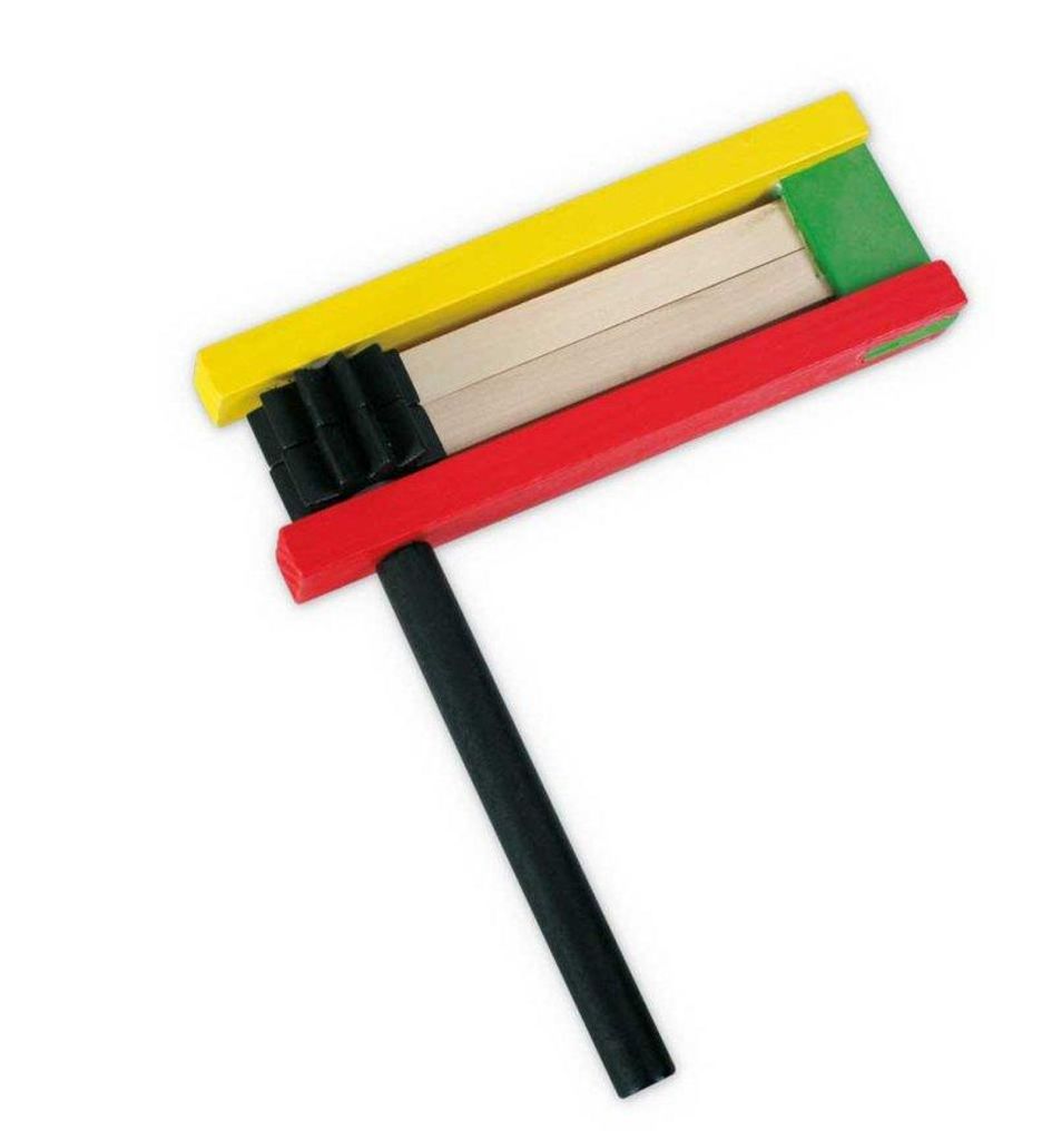 Holzratsche "FAN" ca. 15 x 16 cm, Deutschland Fanartikel