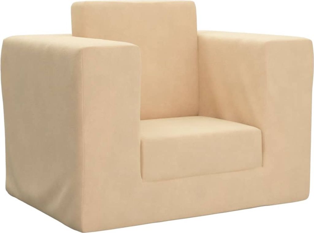 Schlafsofa für Kinder Creme Weicher Plüsch