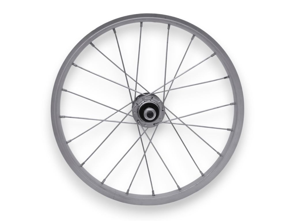 Laufrad Kinderfahrrad HR 16" x 1,75 Aluminium silber Stahl Produktbild 