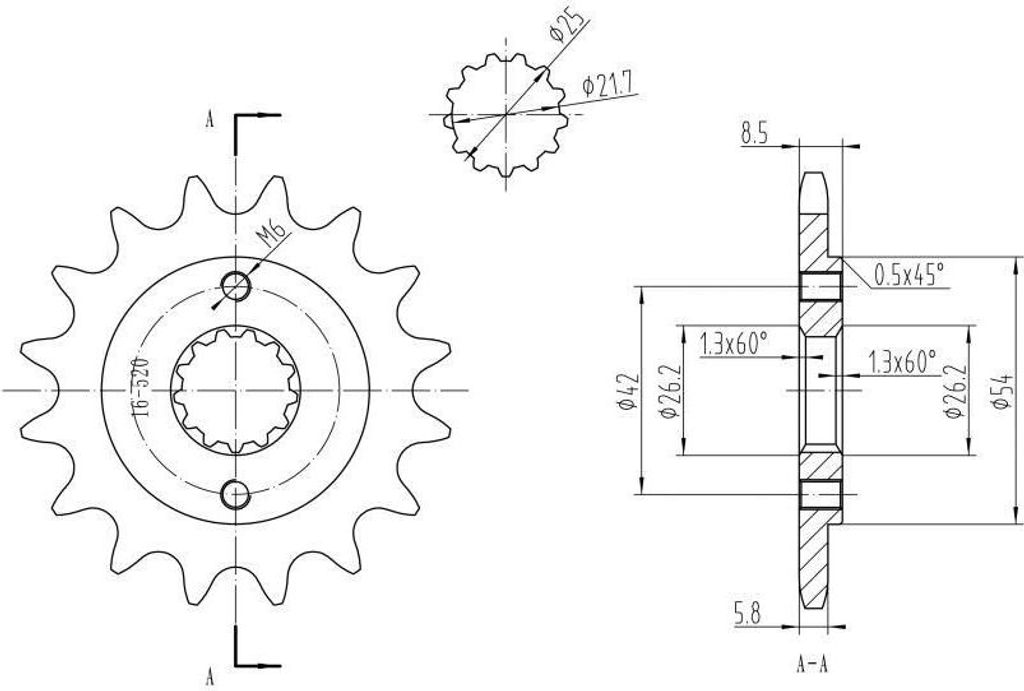 Kettensatz X-Ring verstärkt für Kawasaki GPZ400 S (EX400A3, A4) (Japan) "16 zu 41"