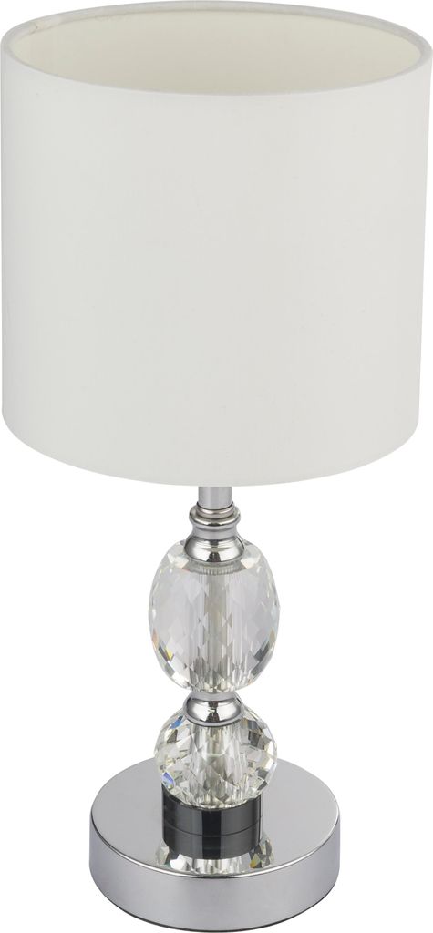 Globo Lighting Tischleuchte Metall verchromt, 1x E14