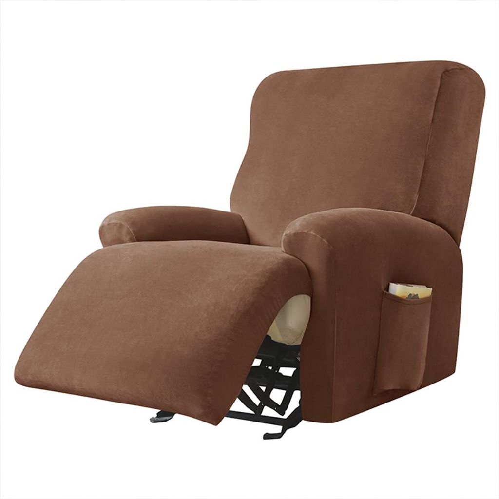 Elastischer Velours-Bezug für Relaxsessel mit Fußstütze Produktbild 