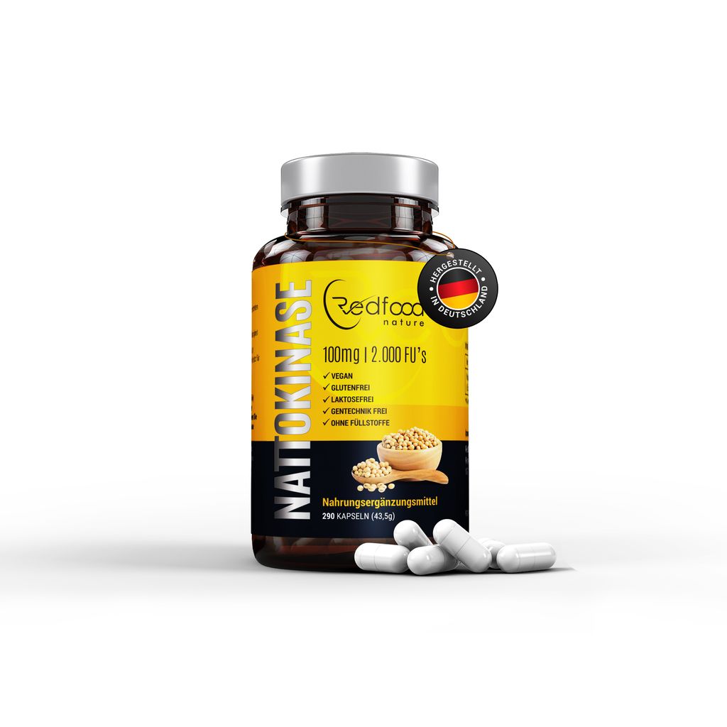 Nattokináza - 2.000 FU - 100 mg - 290 wegańskich kapsułek Zdjęcie produktu 