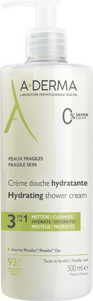 A-derma Gama ESSENTIAL, crema de ducha hidratante, 500 ml Imagen del producto 