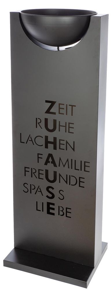 Gilde Schalenständer, flach, rechteckig, "Zuhause", Spruch, Produktbild 