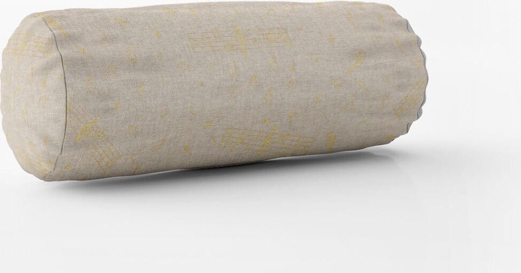 SCHÖNER LEBEN. Kissenhülle Noten natur gold verschiedene Größen Größe 15x40cm (ØxB) Nackenrolle 15x40cm (ØxB) Nackenrolle Größe