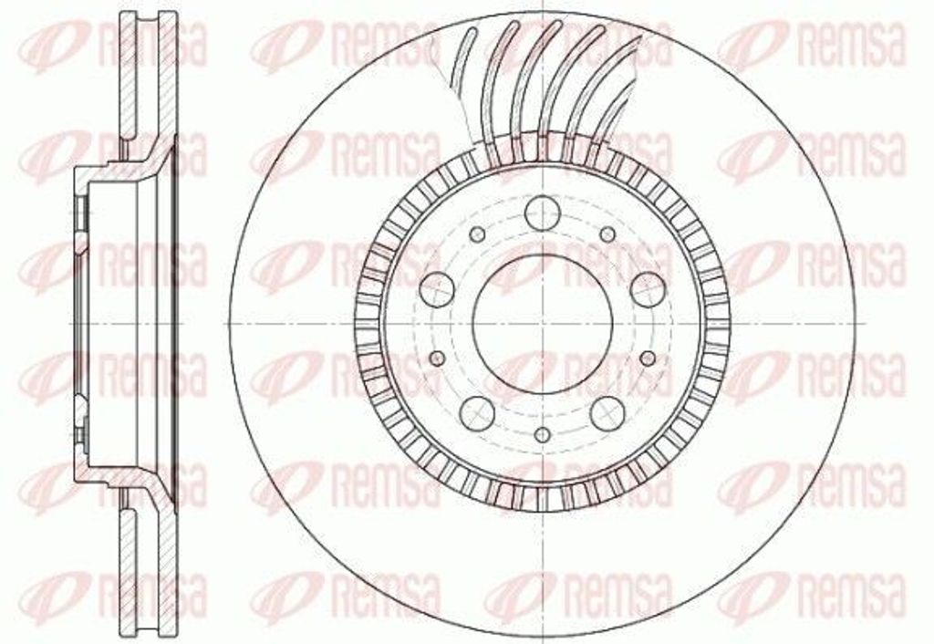 2x REMSA Bremsscheibe 6591.10 vorne für VOLVO V70 II (285) S60 I (384) 305mm