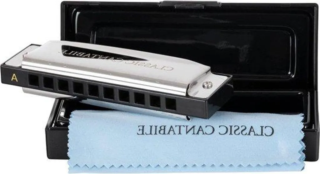 Harmonica AHB-250 en La majeur : sonorité pure et finitions en acier inox